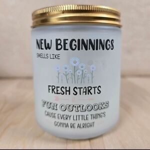 New Beginnings Scented Candle Fresh Starts Gift Handpoured